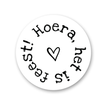 Kadostickers | Hoera, het is feest 1+1 gratis